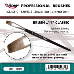   Mirage Hobby MIRAGE BRUSH FLAT HIGH QUALITY CLASSIC SERIES 1 size 11