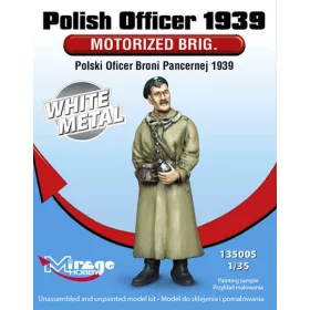   Mirage Hobby 1:35 Polish Officer1939 Motorised Brig.WhiteM White Metal