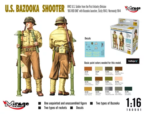 Mirage Hobby 1:16 U.S. BAZOOKA SHOOTER