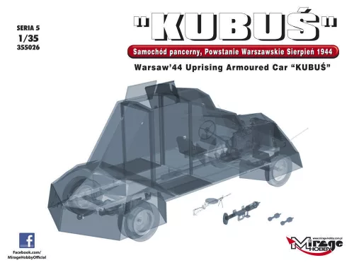 Mirage Hobby 1:35 KUBUS Warsaw'44 Uprising Armoured Car