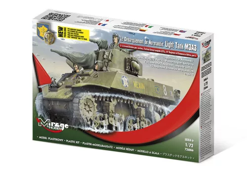Mirage Hobby 1:72 Le Débarquement de Normandie" Light Tank M3A3,