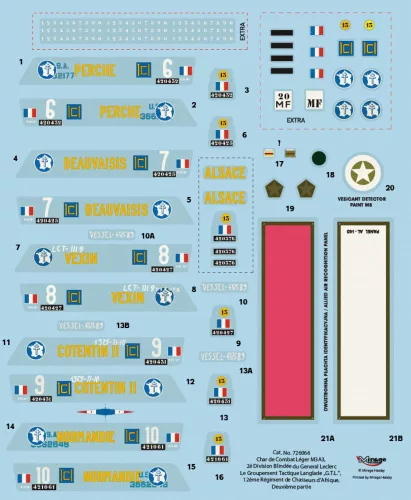 Mirage Hobby 1:72 Le Débarquement de Normandie" Light Tank M3A3,