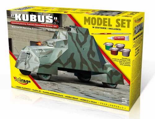 Mirage Hobby 1:35 Kubus(Warsaw'44 Uprising Armoured Car) Model Set