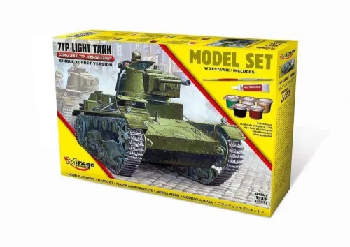 Mirage Hobby 1:35 7TP Light Tank "Single Turret"(Model Set