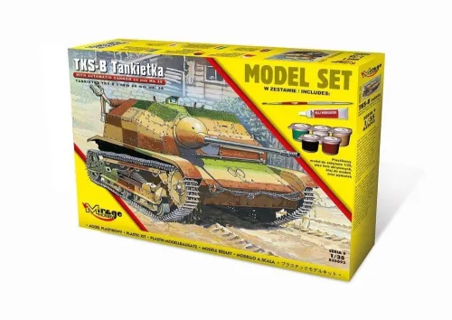 Mirage Hobby 1:35 Tankette TKS-B(w/automatic cannon 20mm Mk.38) (Model Set)