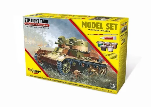 Mirage Hobby 1:35 7TP Light Tank "Twin Turret"(Model Set)