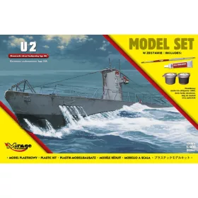 Mirage Hobby 1:400 U2(German Submarine WWII typeIIA(ModelSe