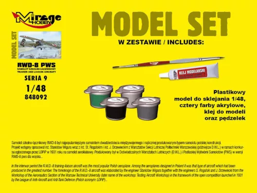 Mirage Hobby 1:48 R.W.D.-8 PWS(Trainer a.Liaison plan vers (Model Set)