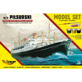   Mirage Hobby 1:500 m/s PILSUDSKI(Trans-Atlantic Passenger S Ship)(Model Set)
