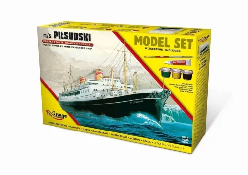 Mirage Hobby 1:500 m/s PILSUDSKI(Trans-Atlantic Passenger S Ship)(Model Set)