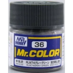   Mr Hobby - Gunze Mr Hobby -Gunze Mr. Color (10 ml) RLM74 Gray Green