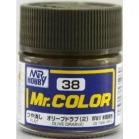   Mr Hobby - Gunze Mr Hobby -Gunze Mr. Color (10 ml) Olive Drab (2)