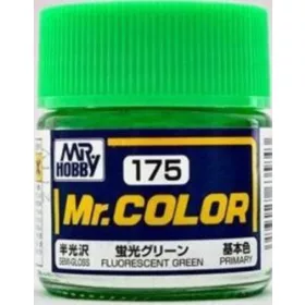   Mr Hobby - Gunze Mr Hobby -Gunze Mr. Color (10 ml) Fluorescent Green