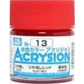 Mr Hobby - Gunze Mr Hobby -Gunze Acrysion (10 ml) Flat Red