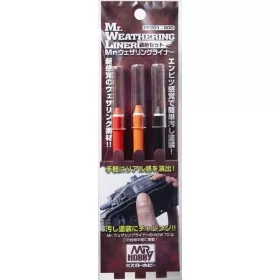   Mr Hobby - Gunze Mr Hobby -Gunze Mr. Weathering Liner RUST Color Set