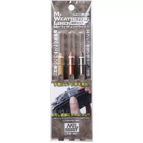   Mr Hobby - Gunze Mr Hobby -Gunze Mr. Weathering Liner MUD Color Set