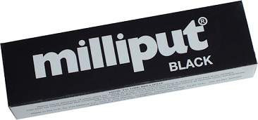 Milliput 2 part epoxy filler. (black)
