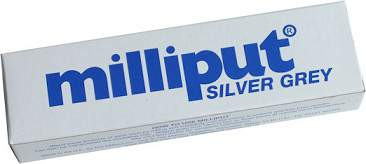 Milliput 2 part epoxy filler. Silver Grey medium grade.