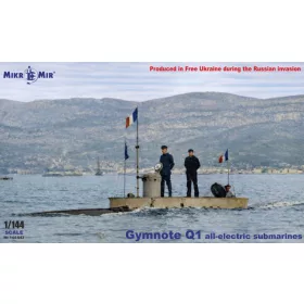 Micro Mir AMP 1:144 Gymnote Q1 all-electric submarine, 1889