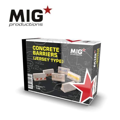 MIG Productions 1:35 Concrete barriers (jersey type)