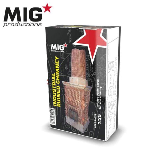 MIG Productions 1:35 Industrial ruined chimney