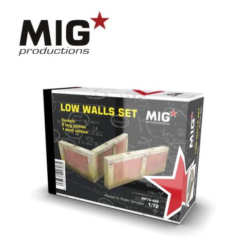 MIG Productions 1:72 Low wall sets