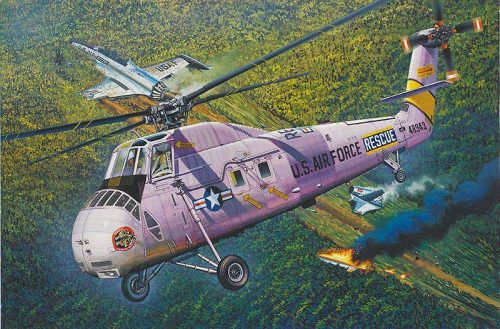 MRC 1:48 HH-34J USAF Combat Rescue helikopter makett