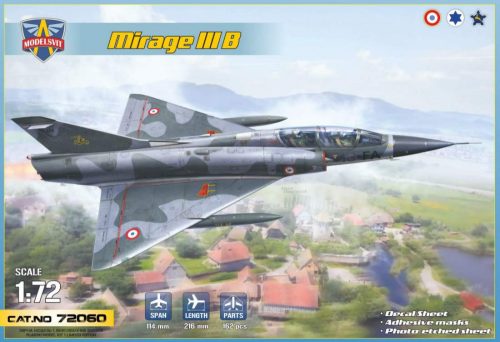 Modelsvit 1:72 Mirage IIIB  operational trainer (5 camo schemes)