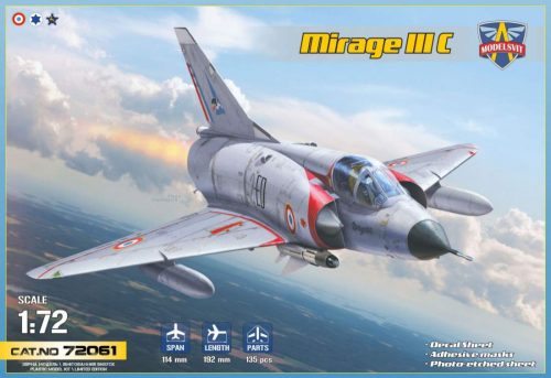 Modelsvit 1:72 Mirage IIIC all-weather interceptor (6 camo schemes)