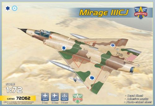 Modelsvit 1:72 Mirage IIICJ (Izraeli A.F. / Argentinian A.F.)
