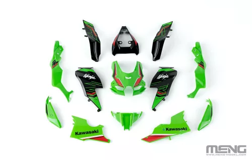 MENG-Model 1:9 Kawasaki Ninja ZX-10R KRT Edition (Pre-colored Edition)