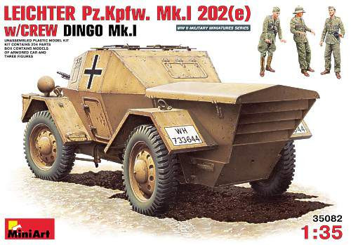 Miniart 1:35 - Leichter Pz.Kpfw.Mk.I 202(e) Afrika Korps