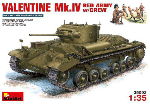 Miniart 1:35 - Valentine Mk.IV Red Army with Crew