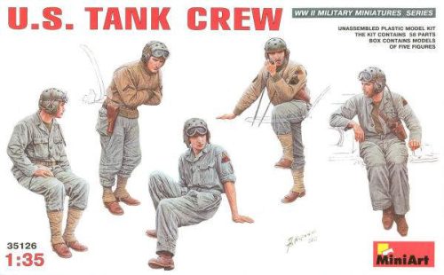 Miniart 1:35 U.S Tank Crew - amerikai harckocsi személyzet