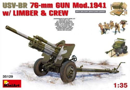 Miniart 1:35 USV-BR 76-mm Gun Mod.1941 w/Limber & Crew