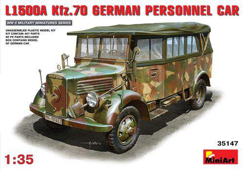 Miniart 1:35 L1500A (Kfz.70) German Personnel Car
