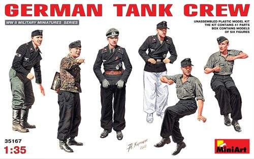 Miniart 1:35 II. világháborús német tank személyzet (german tank crew)