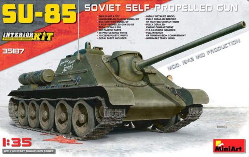 Miniart 1:35 SU-85 Mod. 1943 (Mid Production) w/Full Interior