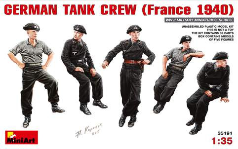 Miniart 1:35 German Tank Crew (France 1940)