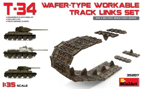 Miniart 1:35 Soviet T-34 Wafer Type Workable Track Links Set