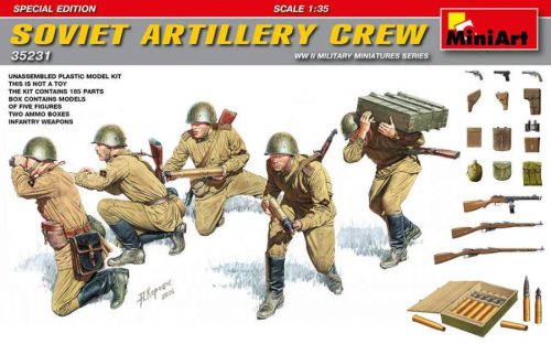 Miniart 1:35 Soviet Artillery Crew (Special Edition)