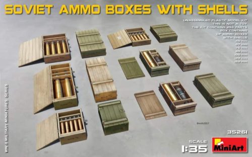 Miniart 1:35 Soviet Ammo Boxes with Shells