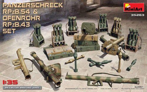 Miniart 1:35 Panzerschreck RPzB.54 & Ofenrohr RPzB.43 Set fegyver makett