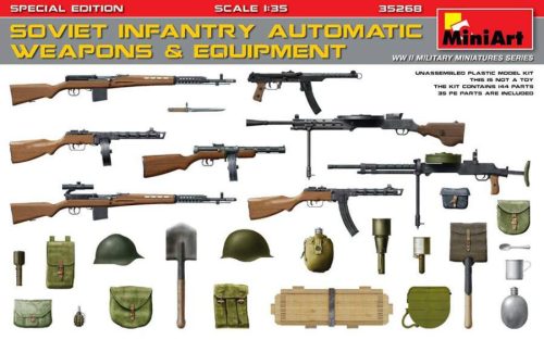 Miniart 1:35 Soviet Infantry Weapons & Equipment (PE)