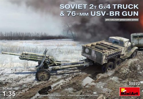 Miniart 1:35 Soviet 2 t 6x4 Truck with 76 mm USV-BR Gun