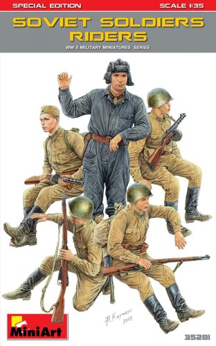 Miniart 1:35 Soviet Soldiers Riders. Special Edition figura makett