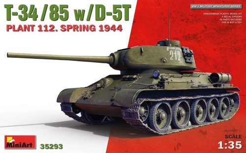 Miniart 1:35 T-34-85 w/D-5T. Plant 112. Spring 1944