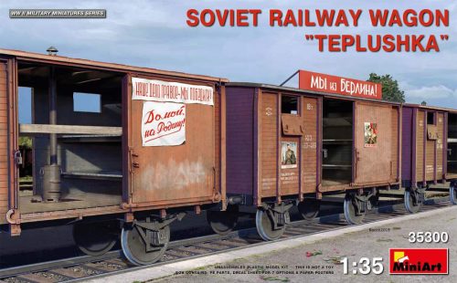Miniart 1:35 Soviet Railway Wagon ”Teplushka”