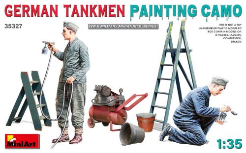 Miniart 1:35 German Tankmen, Painting Camouflage
