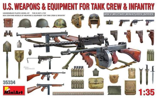 Miniart 1:35 U. S. Weapons & Equipment for Tank Crew & Infantry